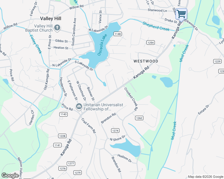map of restaurants, bars, coffee shops, grocery stores, and more near 68 Stone House Road in Hendersonville