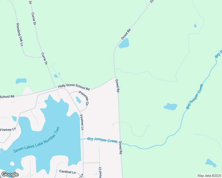 map of restaurants, bars, coffee shops, grocery stores, and more near 5280 Dowd Road in Seven Lakes