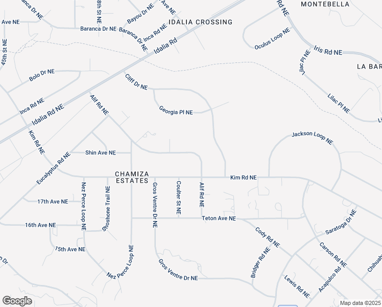 map of restaurants, bars, coffee shops, grocery stores, and more near 613 Cerro De Ortega Drive Southeast in Rio Rancho