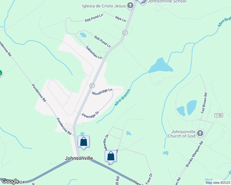 map of restaurants, bars, coffee shops, grocery stores, and more near 366 Pineridge Drive in Cameron
