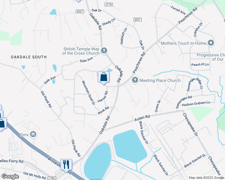 map of restaurants, bars, coffee shops, grocery stores, and more near 929 Corvus Court in Charlotte