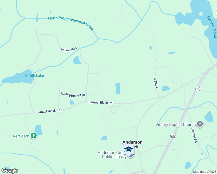 map of restaurants, bars, coffee shops, grocery stores, and more near 116 Ithica Lane in Bunnlevel