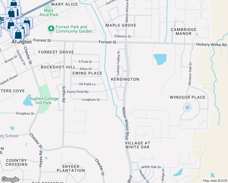 map of restaurants, bars, coffee shops, grocery stores, and more near 6020 Aubrey Ranch Drive in Arlington