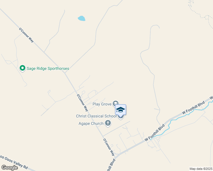 map of restaurants, bars, coffee shops, grocery stores, and more near 320 O'Connor Way in San Luis Obispo