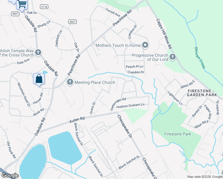 map of restaurants, bars, coffee shops, grocery stores, and more near 906 Grassy Patch Lane in Charlotte
