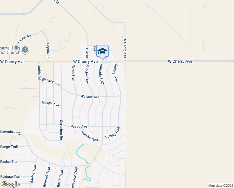 map of restaurants, bars, coffee shops, grocery stores, and more near 101-149 Wallace Avenue in Amarillo