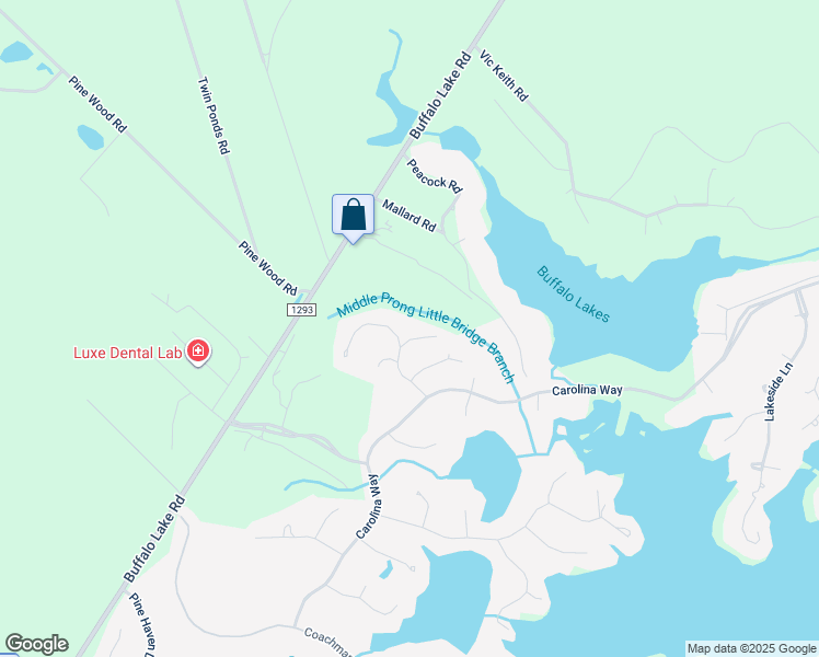 map of restaurants, bars, coffee shops, grocery stores, and more near 29 Tee Trail in Sanford
