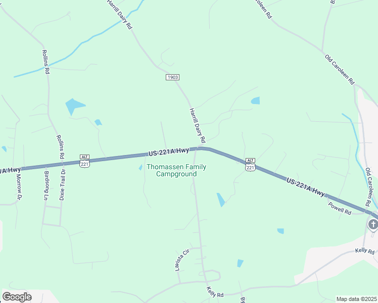 map of restaurants, bars, coffee shops, grocery stores, and more near 1291 US 221A Highway in Forest City