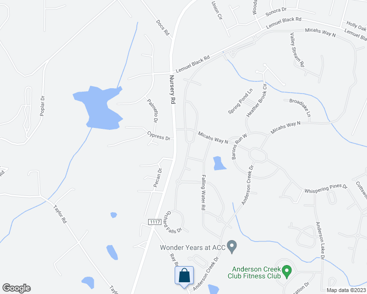 map of restaurants, bars, coffee shops, grocery stores, and more near 90 Orchard Falls Drive in Spring Lake