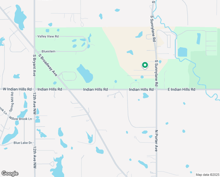 map of restaurants, bars, coffee shops, grocery stores, and more near 308 Indian Hills Road in Norman