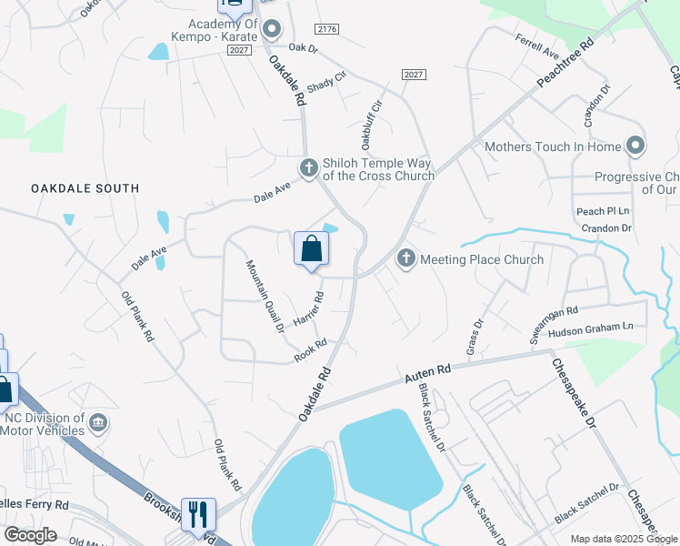 map of restaurants, bars, coffee shops, grocery stores, and more near 929 Corvus Court in Charlotte