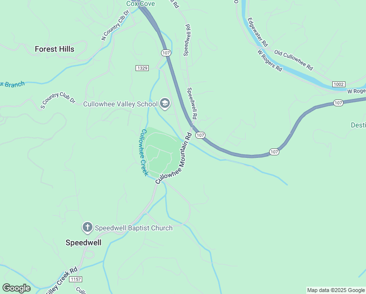 map of restaurants, bars, coffee shops, grocery stores, and more near Cullowhee Mountain Road in Cullowhee