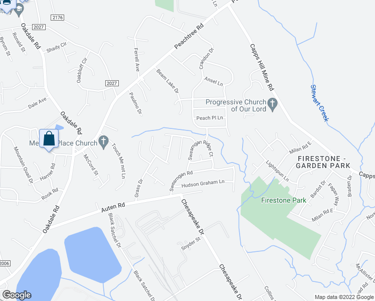map of restaurants, bars, coffee shops, grocery stores, and more near 827 Swearngan Ridge Court in Charlotte