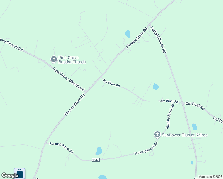 map of restaurants, bars, coffee shops, grocery stores, and more near 9131 Flowes Store Road in Midland