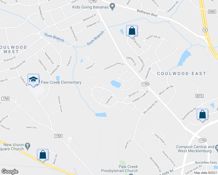 map of restaurants, bars, coffee shops, grocery stores, and more near 606 Jordans Pond Lane in Charlotte
