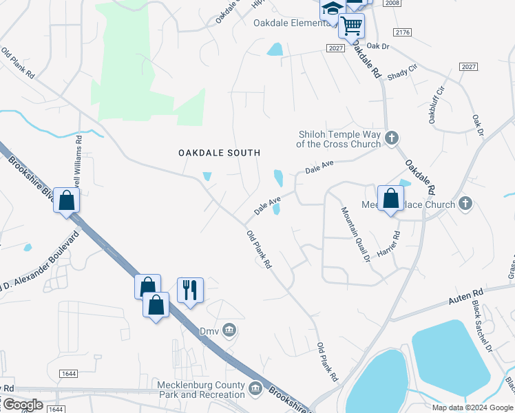 map of restaurants, bars, coffee shops, grocery stores, and more near 635 Dale Avenue in Charlotte