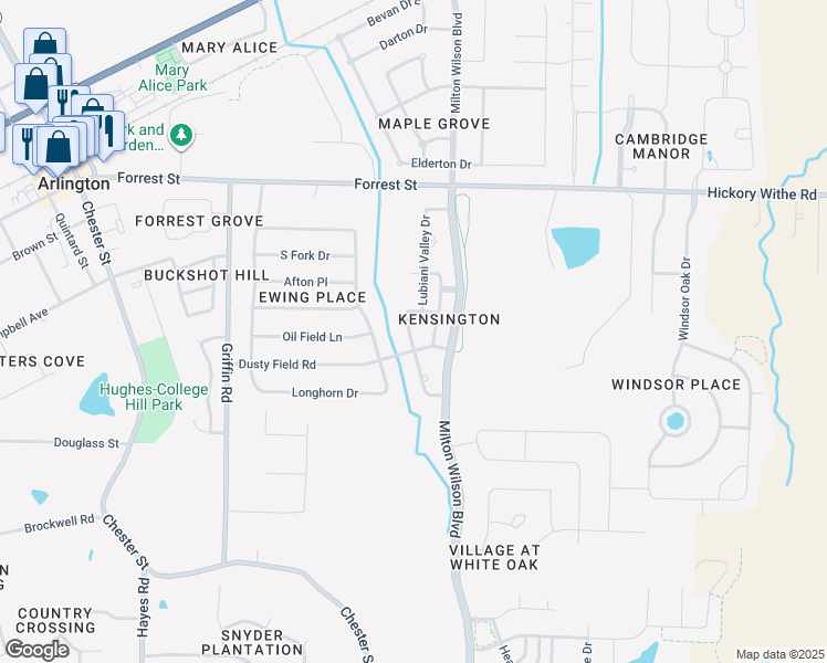map of restaurants, bars, coffee shops, grocery stores, and more near 6077 Garrett Valley Lane in Lakeland