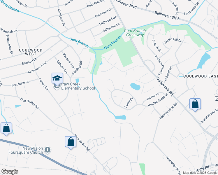 map of restaurants, bars, coffee shops, grocery stores, and more near 1123 Delander Lane in Charlotte