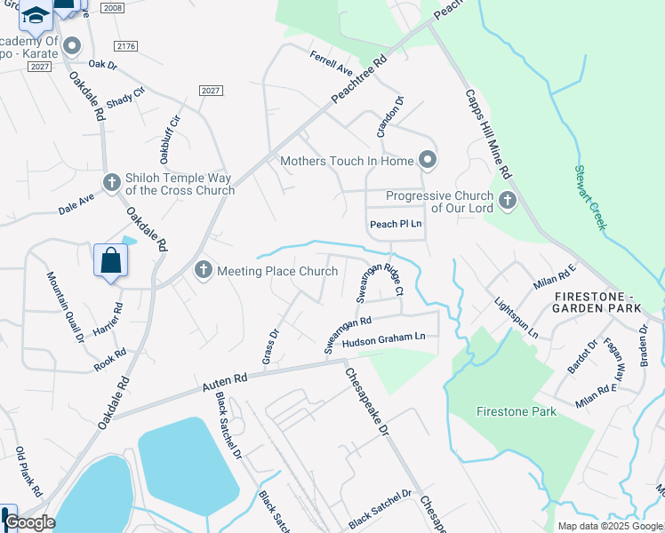 map of restaurants, bars, coffee shops, grocery stores, and more near 938 Grassy Patch Lane in Charlotte