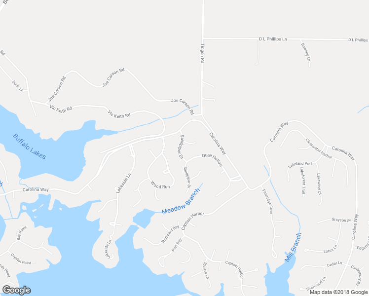 map of restaurants, bars, coffee shops, grocery stores, and more near 57 Sandpiper Drive in Sanford