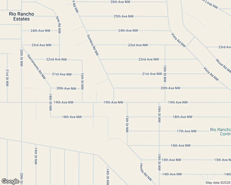 map of restaurants, bars, coffee shops, grocery stores, and more near Sombra Road Northwest in Rio Rancho