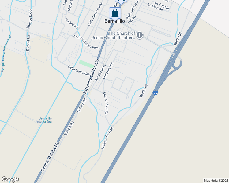 map of restaurants, bars, coffee shops, grocery stores, and more near 231 San Clemente Street in Bernalillo