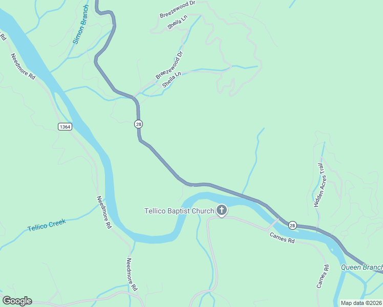 map of restaurants, bars, coffee shops, grocery stores, and more near 12441 Bryson City Road in Bryson City