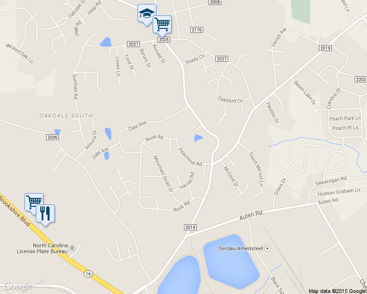 map of restaurants, bars, coffee shops, grocery stores, and more near 1004 Korp Rd in Charlotte