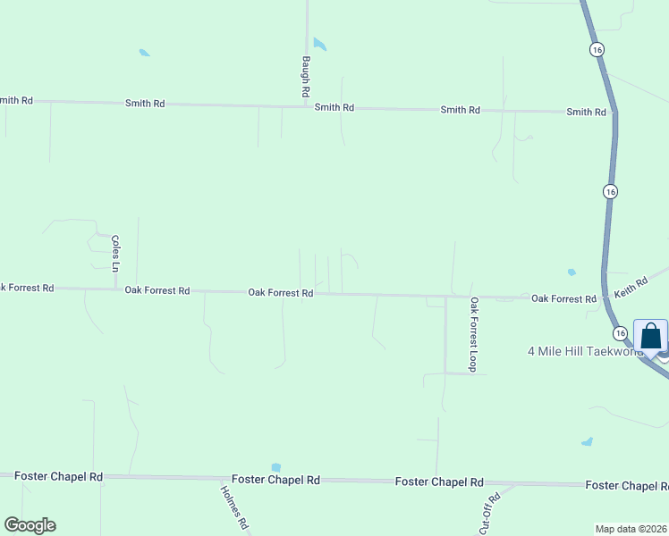 map of restaurants, bars, coffee shops, grocery stores, and more near 101 Reid Lane in Searcy