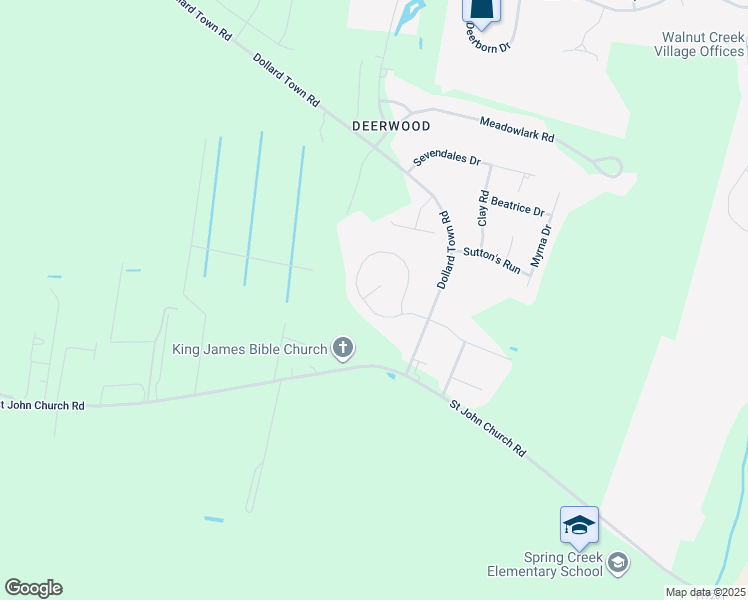 map of restaurants, bars, coffee shops, grocery stores, and more near 210 Stillwater Creek Drive in Goldsboro