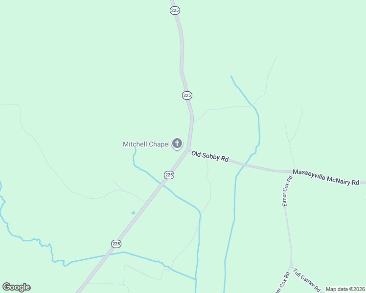 map of restaurants, bars, coffee shops, grocery stores, and more near 9260 Tennessee 225 in Henderson