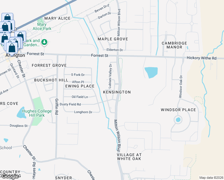 map of restaurants, bars, coffee shops, grocery stores, and more near 12439 Warren Ridge Lane in Arlington