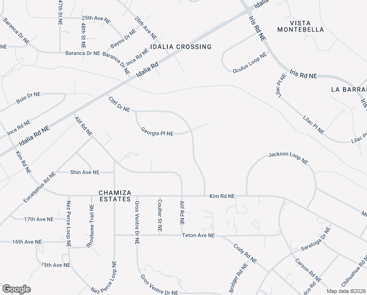 map of restaurants, bars, coffee shops, grocery stores, and more near 1911 Cliff Drive Northeast in Rio Rancho