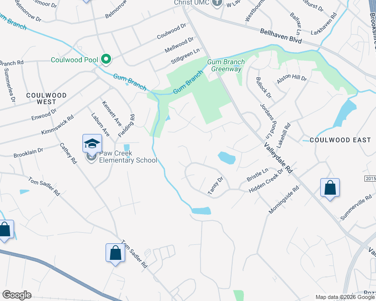 map of restaurants, bars, coffee shops, grocery stores, and more near 1122 Delander Lane in Charlotte