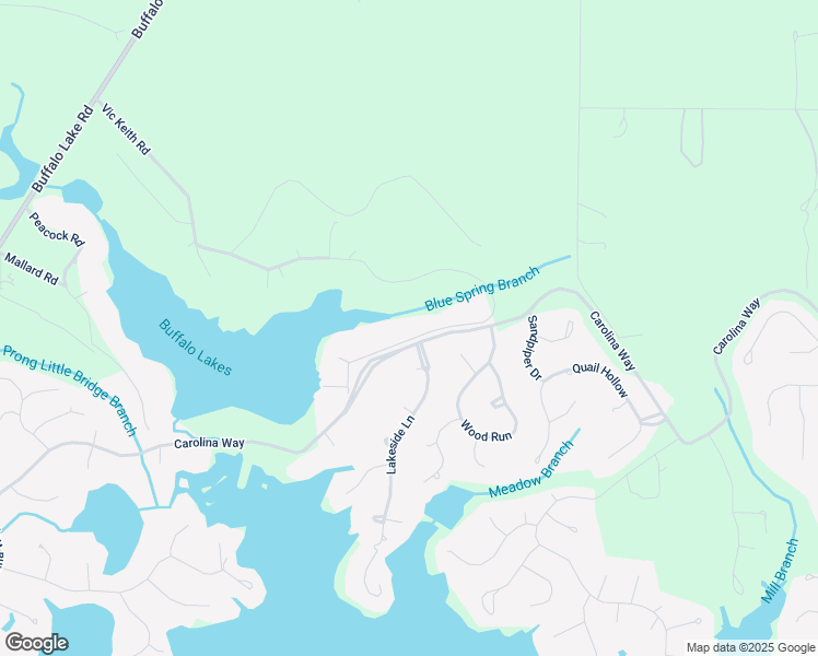 map of restaurants, bars, coffee shops, grocery stores, and more near 1062 Vic Keith Road in Sanford