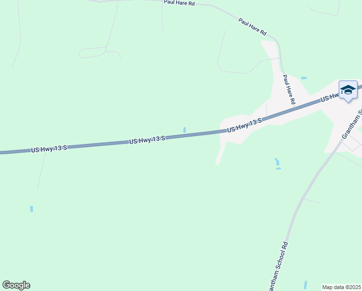map of restaurants, bars, coffee shops, grocery stores, and more near 3787 US Highway 13 South in Goldsboro