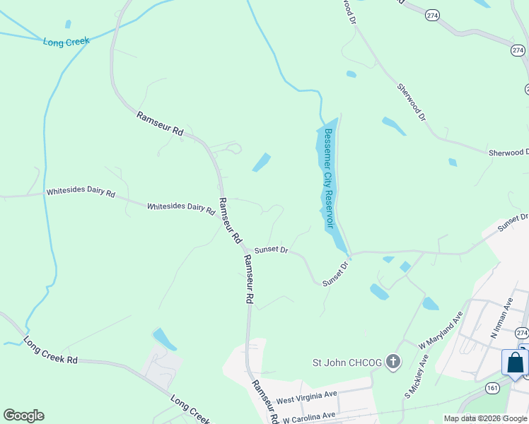 map of restaurants, bars, coffee shops, grocery stores, and more near 908 Ramseur Road in Bessemer City