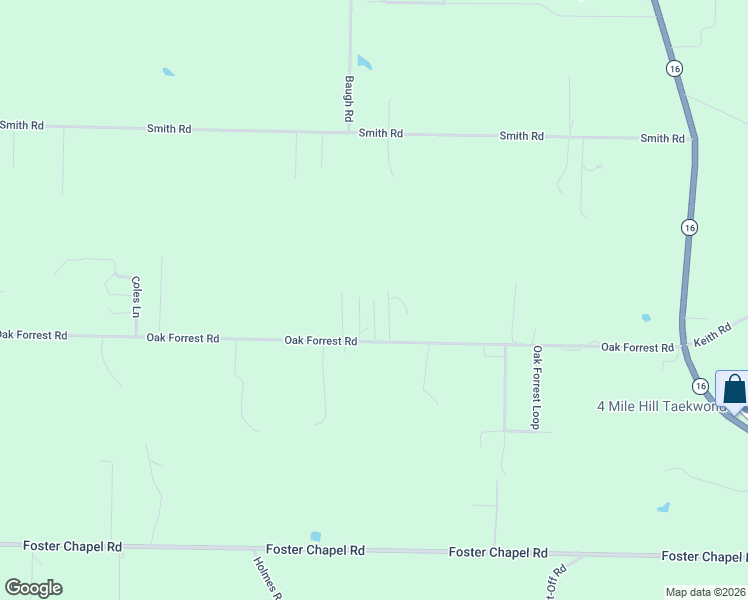 map of restaurants, bars, coffee shops, grocery stores, and more near 101 Reid Lane in Searcy