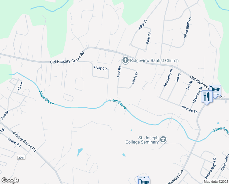map of restaurants, bars, coffee shops, grocery stores, and more near 304 Pine Road in Mount Holly