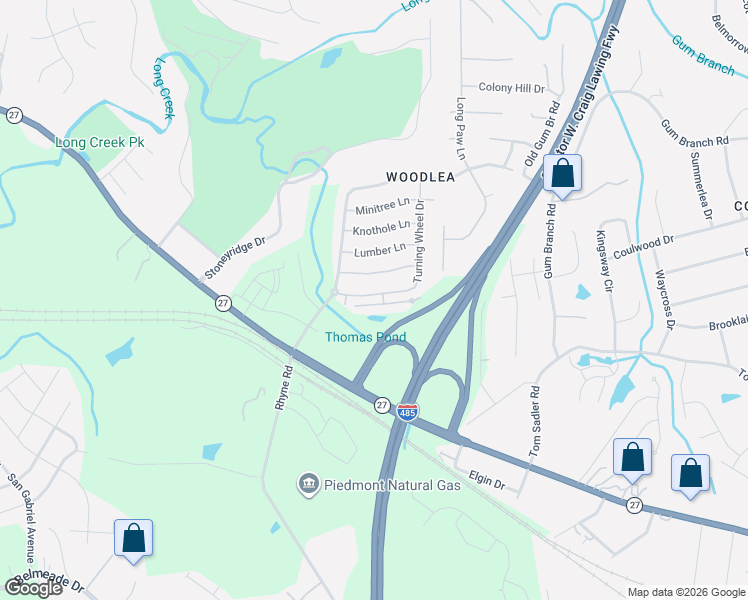 map of restaurants, bars, coffee shops, grocery stores, and more near 849 Old Forester Lane in Charlotte