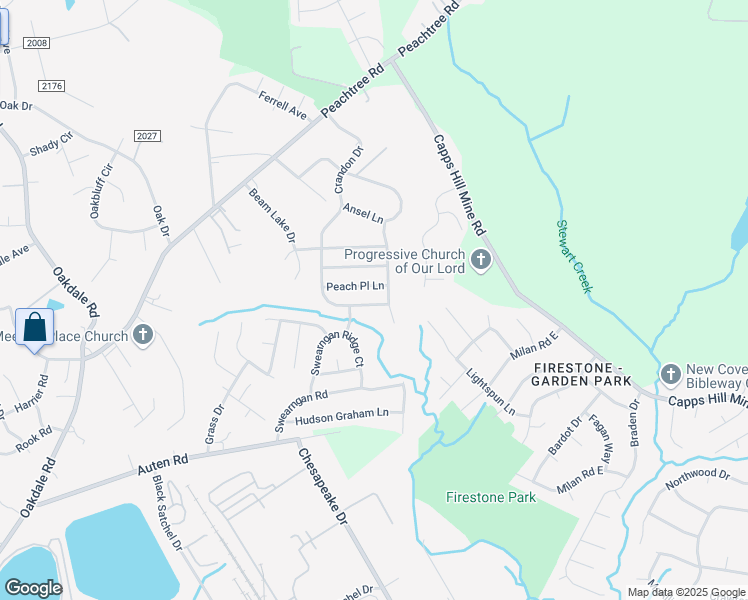 map of restaurants, bars, coffee shops, grocery stores, and more near 1214 Crandon Drive in Charlotte