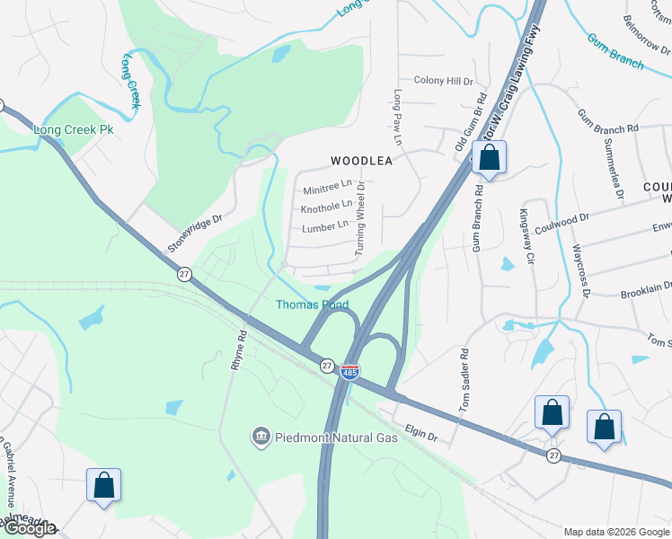 map of restaurants, bars, coffee shops, grocery stores, and more near 849 Old Forester Lane in Charlotte