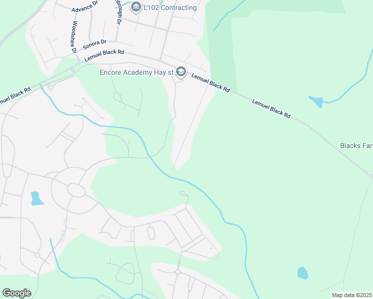 map of restaurants, bars, coffee shops, grocery stores, and more near 351 Senter Lane in Bunnlevel