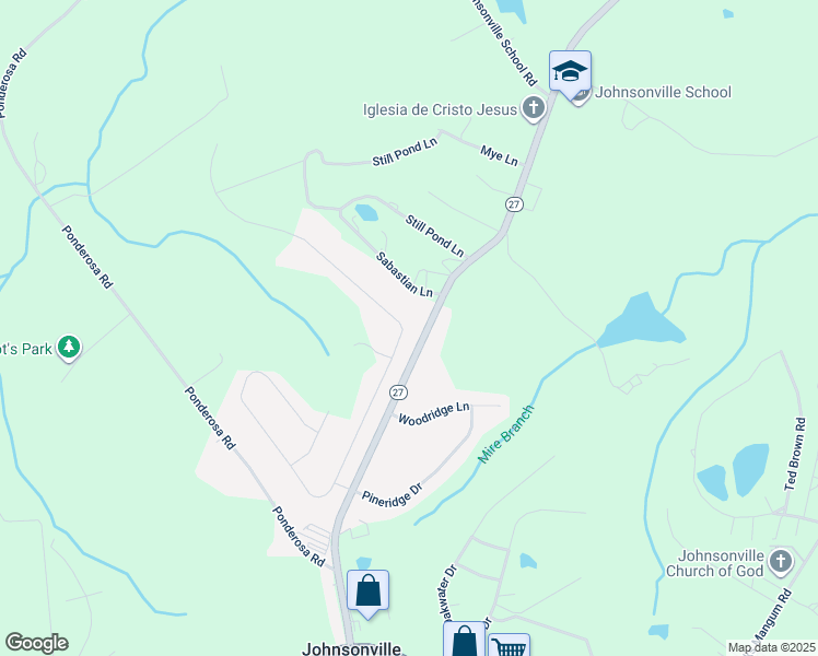 map of restaurants, bars, coffee shops, grocery stores, and more near 10 Sunridge Drive in Cameron