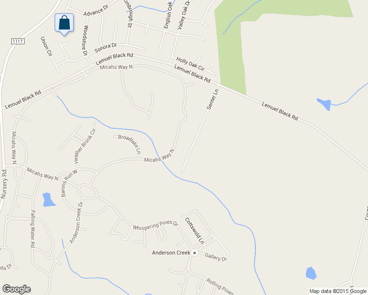 map of restaurants, bars, coffee shops, grocery stores, and more near 360 Senter Lane in Bunnlevel