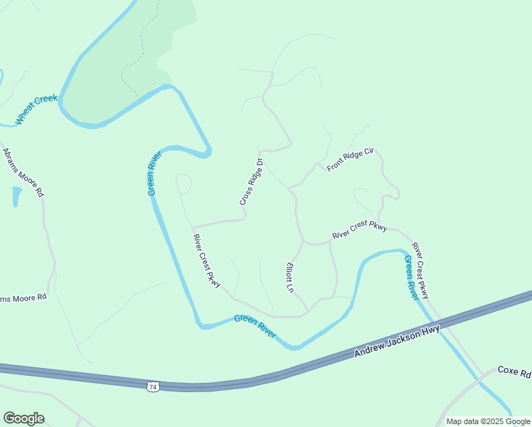 map of restaurants, bars, coffee shops, grocery stores, and more near 270 Cross Ridge Drive in Rutherfordton
