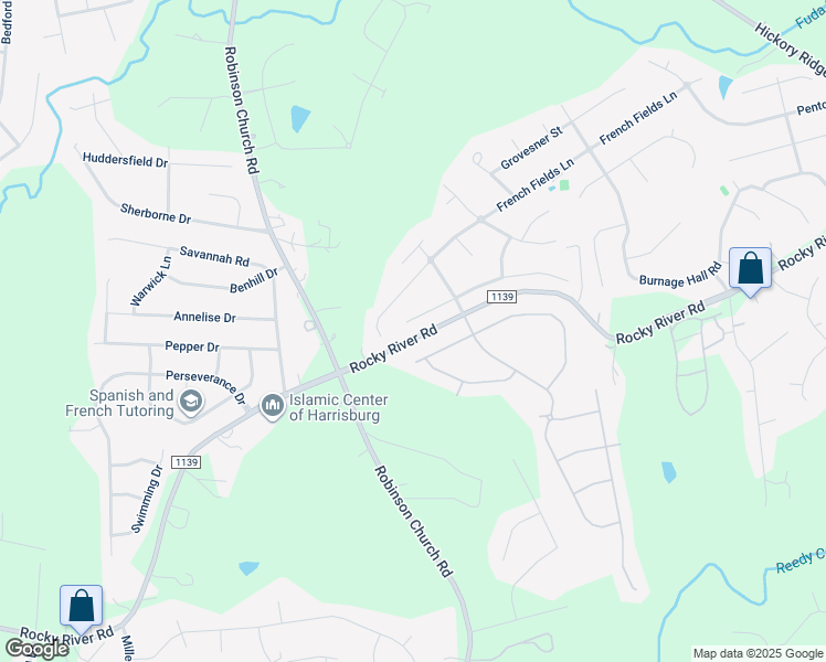 map of restaurants, bars, coffee shops, grocery stores, and more near 4244 Green Park Court in Harrisburg