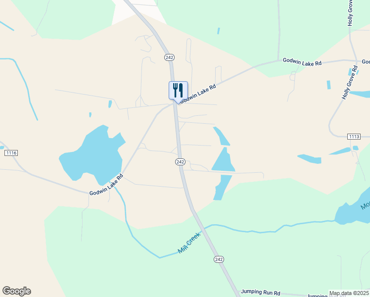 map of restaurants, bars, coffee shops, grocery stores, and more near 100 Gethro Lane in Dunn