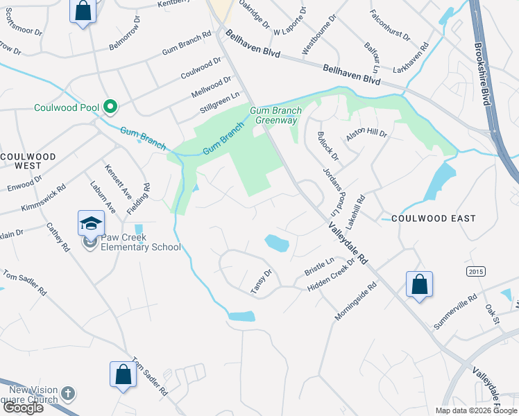 map of restaurants, bars, coffee shops, grocery stores, and more near 1224 Settles Bridge Court in Charlotte