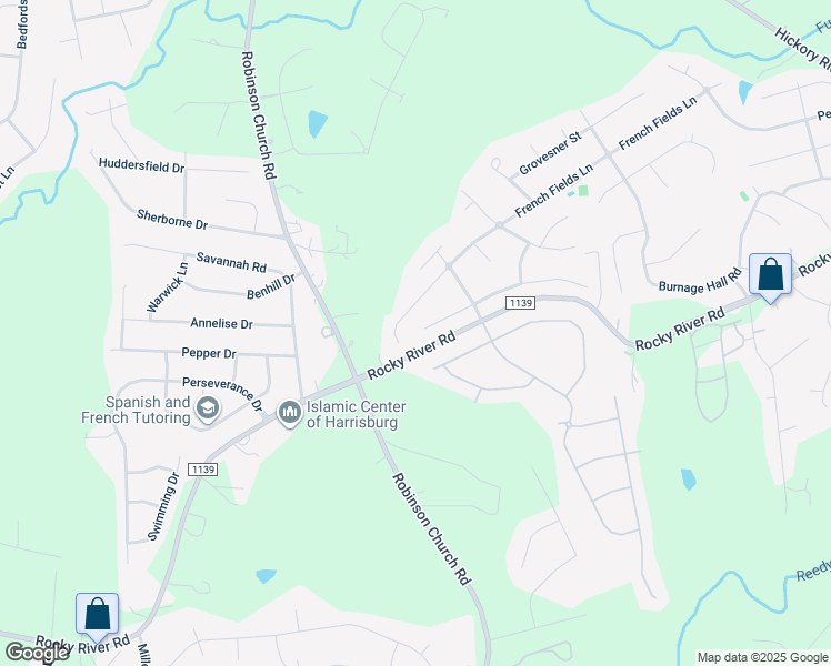 map of restaurants, bars, coffee shops, grocery stores, and more near 4244 Green Park Court in Harrisburg